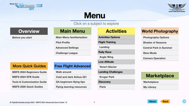 MSFS 2024 Advanced Quick Guide